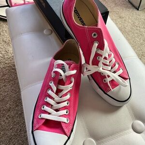 Converse Pink Canvas Chuck Taylor Sneakers